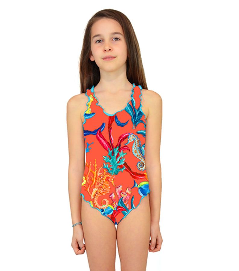 Zeybra COSTUME INTERO BAMBINA CORALLI ORANGE Offerte