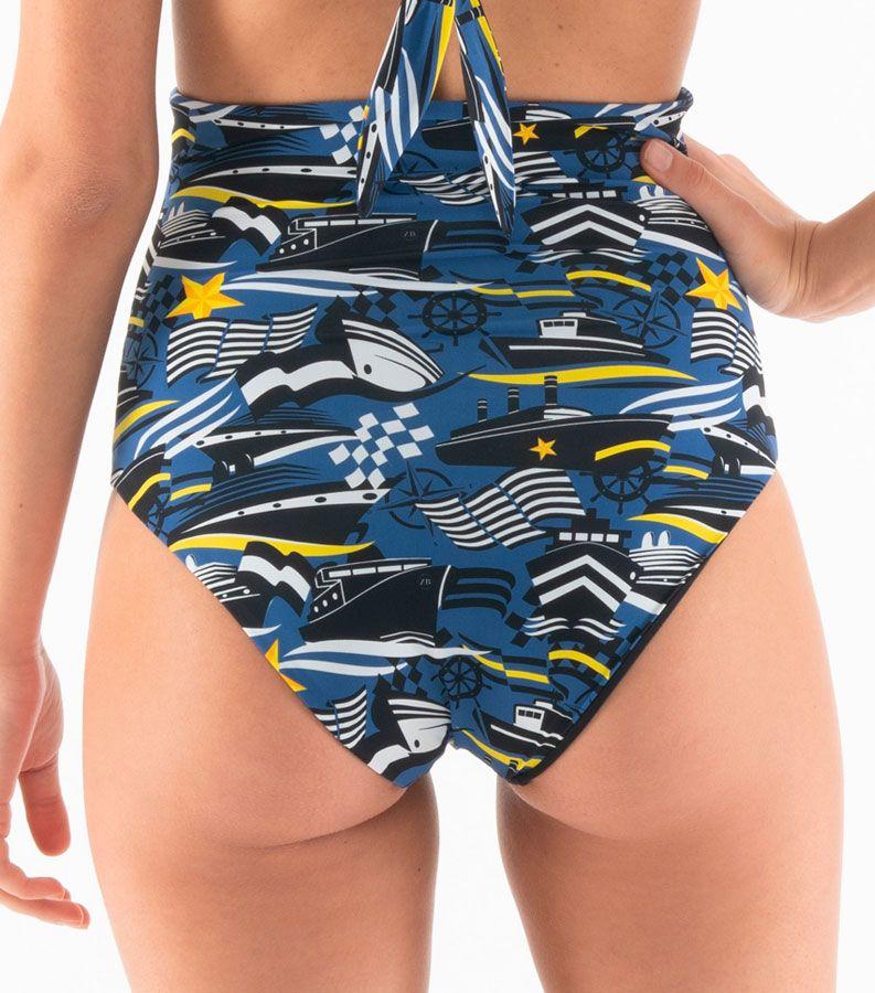 Zeybra SLIP VITA ALTA DONNA REVERSIBILE NAUTICO BLU Consegna Veloce