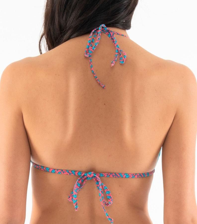 Zeybra TRIANGOLO DONNA REVERSIBILE DELFINI PINK Affare Del Giorno