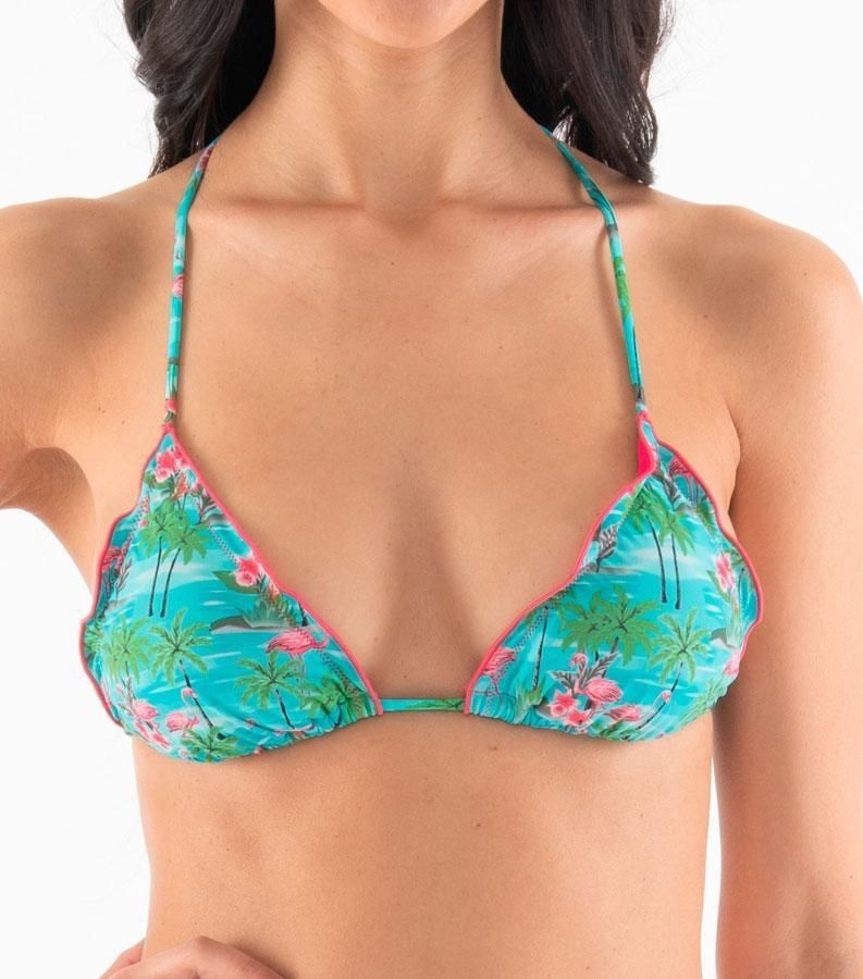 Zeybra TRIANGOLO DONNA ARRICCIATO FENICOTTERI ACQUA Sottocosto