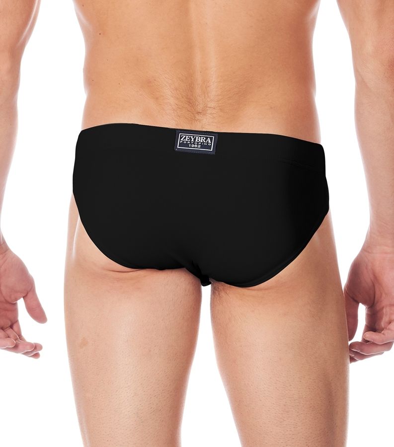 Zeybra SLIP ALTO UOMO TINTA UNITA BLACK Italy