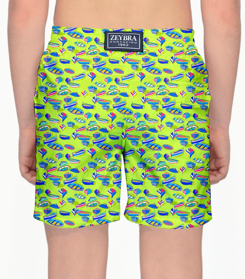 Zeybra COSTUME BAMBINO BARCHE LIME Consegna Veloce