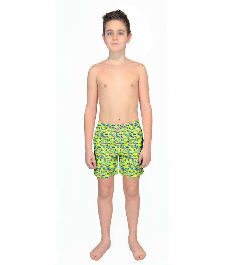 Zeybra COSTUME BAMBINO BARCHE LIME Consegna Veloce