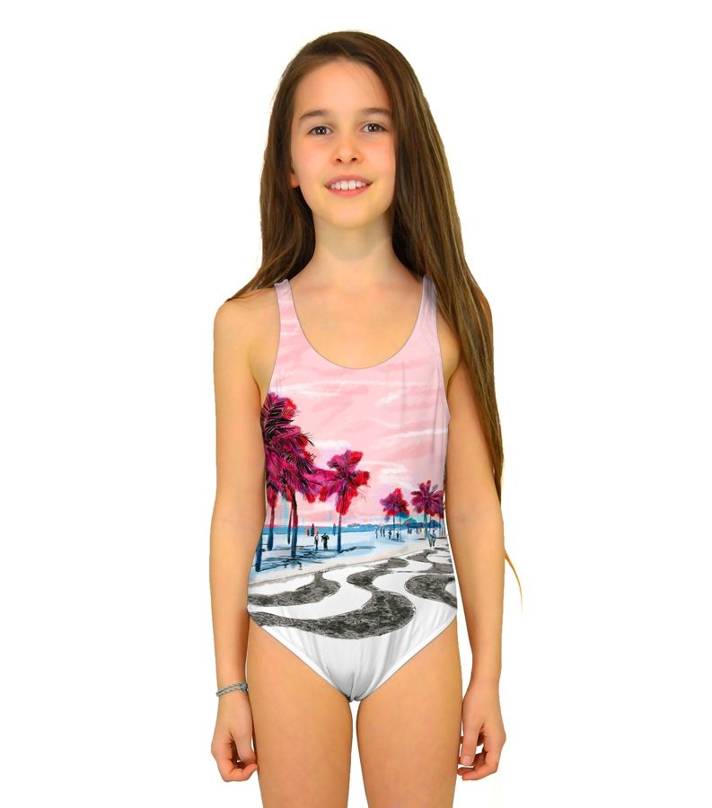 Zeybra COSTUME INTERO BAMBINA BRASILE ROSA Online