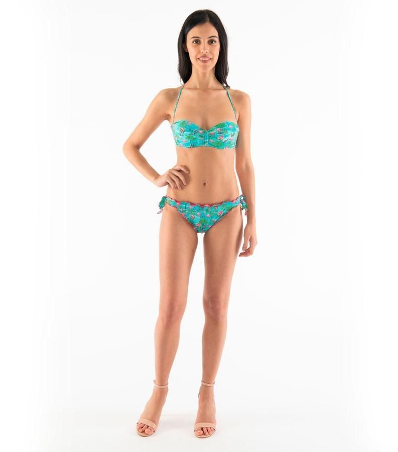 Zeybra SLIP DONNA ARRICCIATO FENICOTTERI ACQUA Qualità