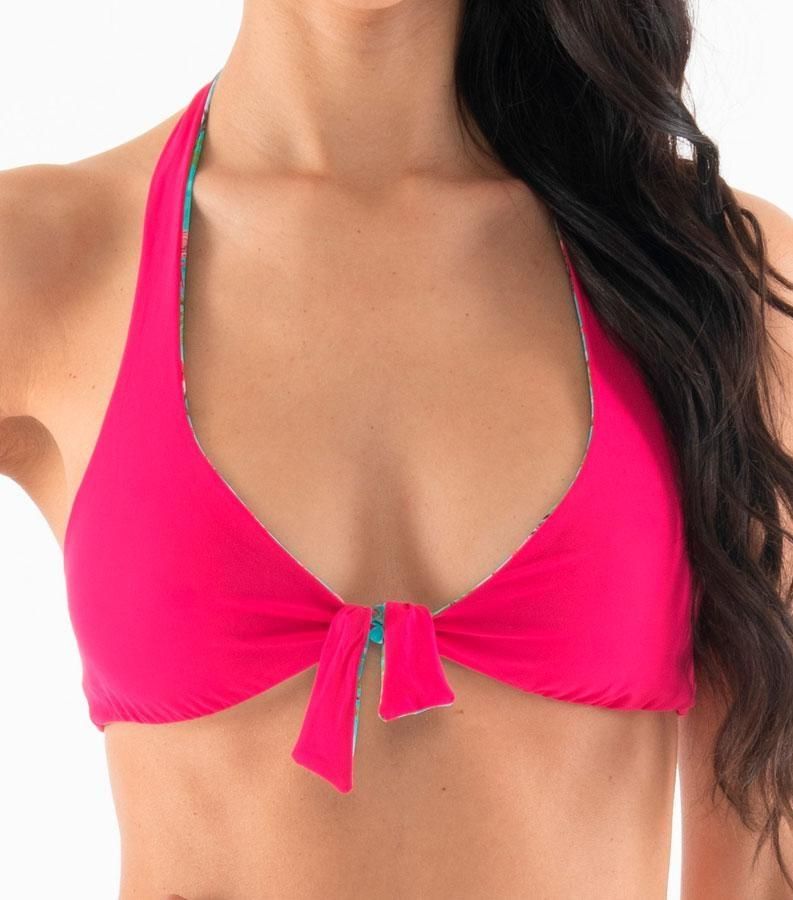 Zeybra TRIANGOLO DONNA VELA REVERSIBILE FENICOTTERI ACQUA Soddisfazione Garantita