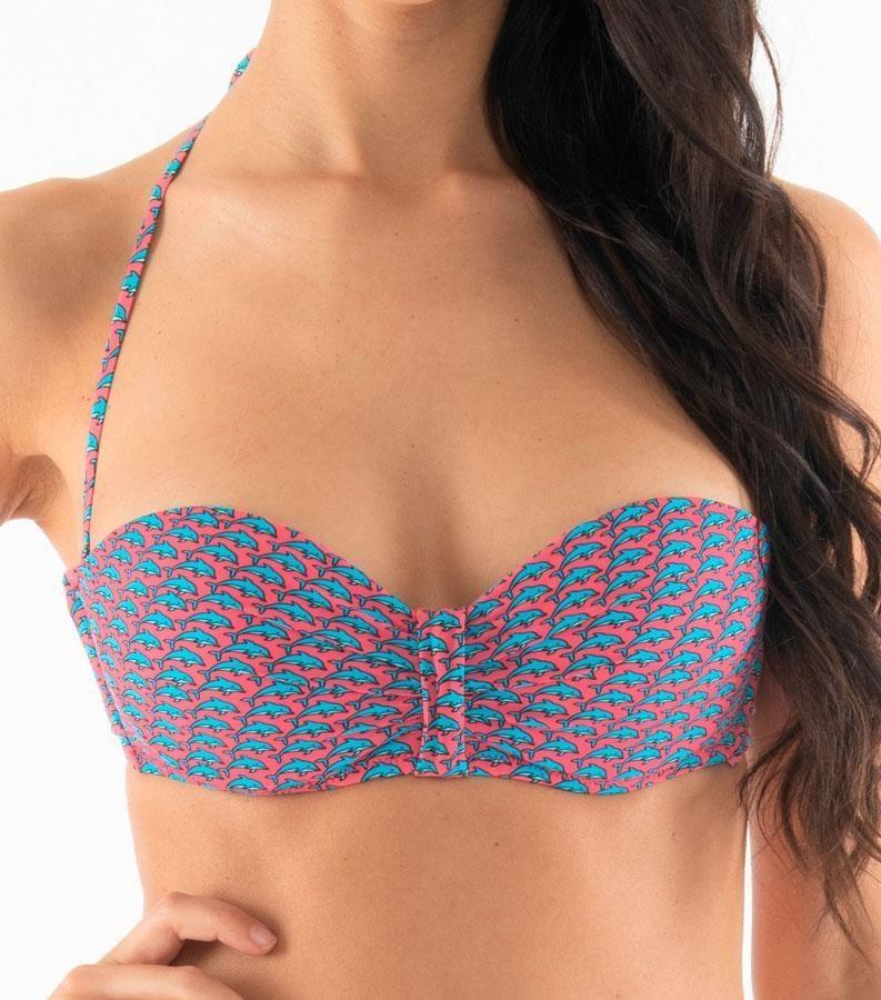 Zeybra FASCIA DONNA PUSH UP DELFINI PINK Promozione Limitata