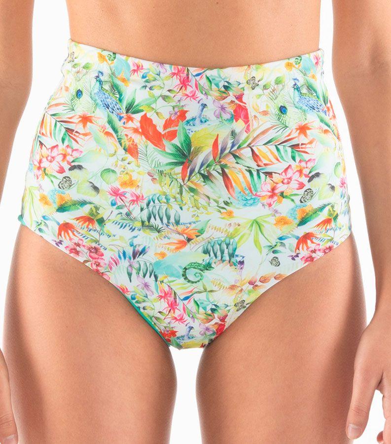 Zeybra SLIP VITA ALTA DONNA REVERSIBILE BOTANIC BIANCO Flash Sale
