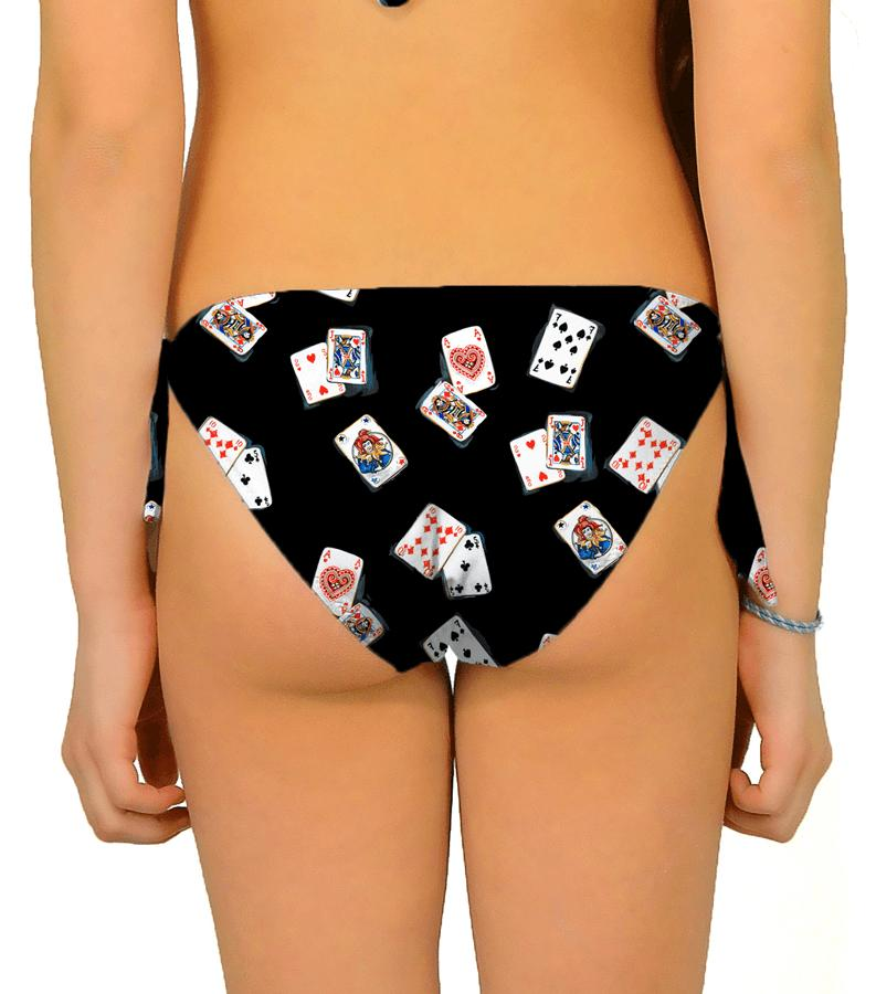 Zeybra SLIP BAMBINA CARTE POKER NERO Offerta natalizia