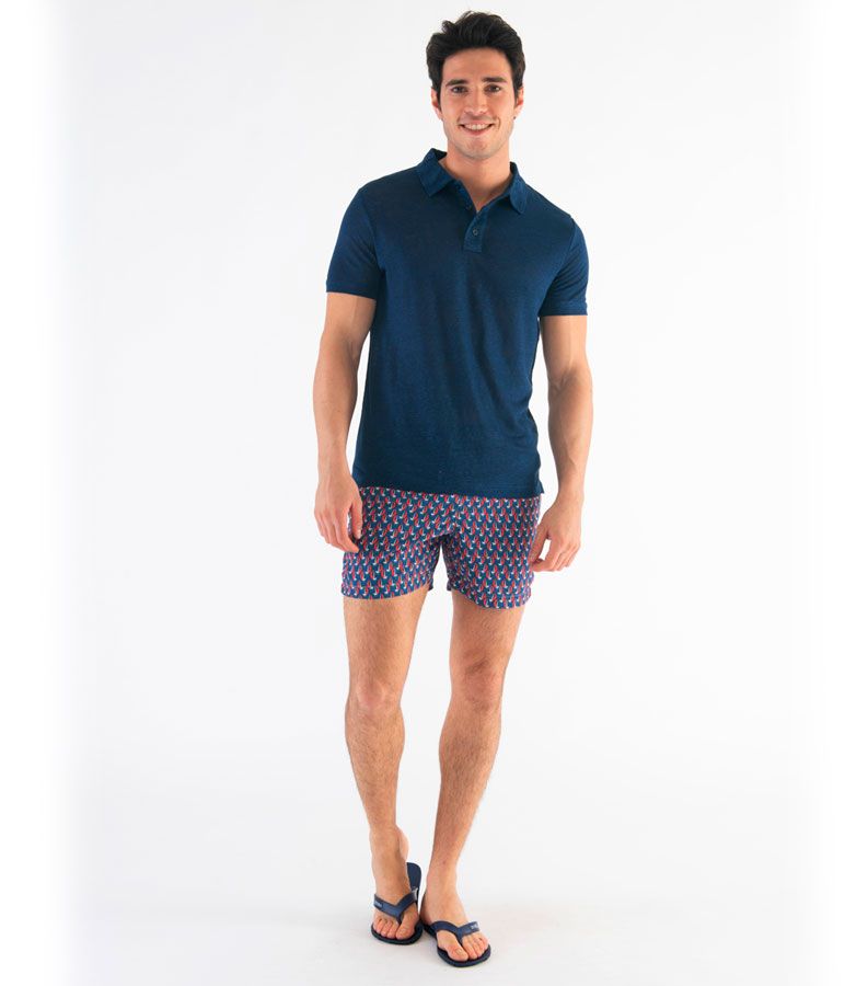 Zeybra POLO UOMO LINO BLU 50% di sconto con spedizione gratuita