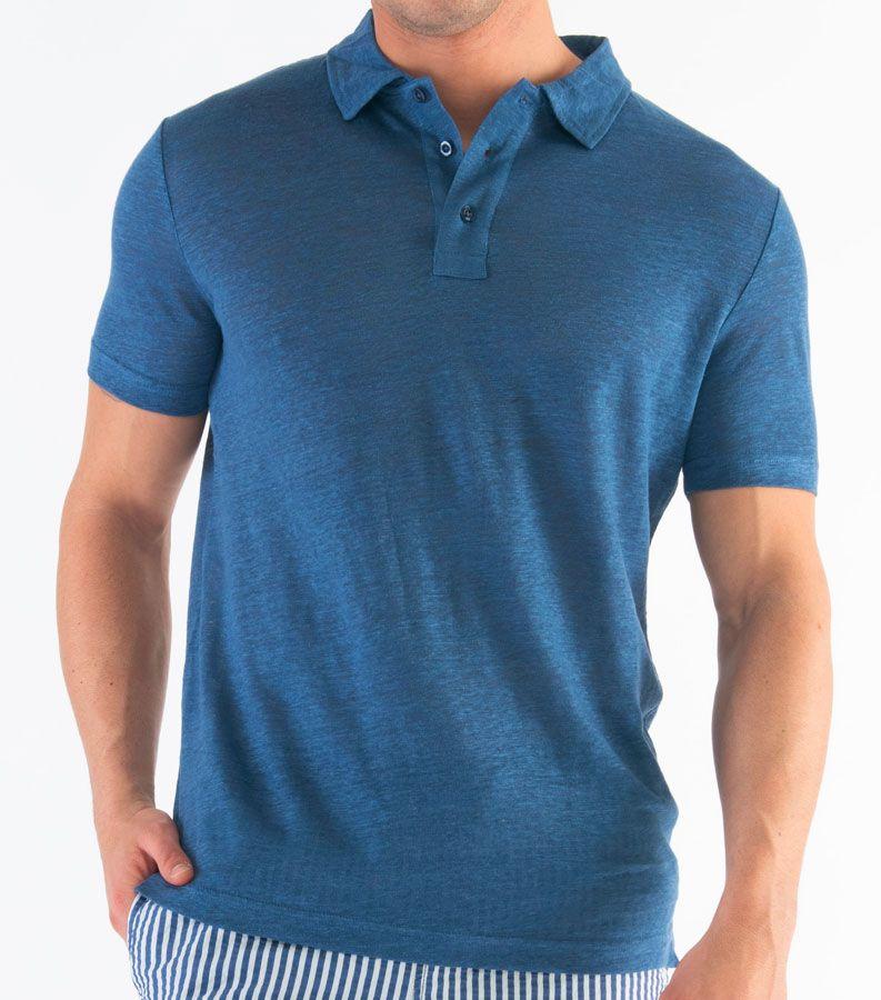 Zeybra POLO UOMO LINO DENIM Trasporto libero internazionale