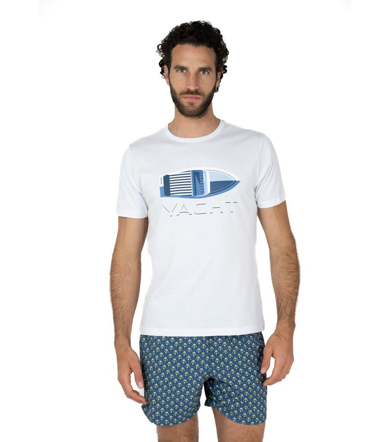 Zeybra T-SHIRT UOMO 100% COTONE SUPIMA BIANCO Outlet