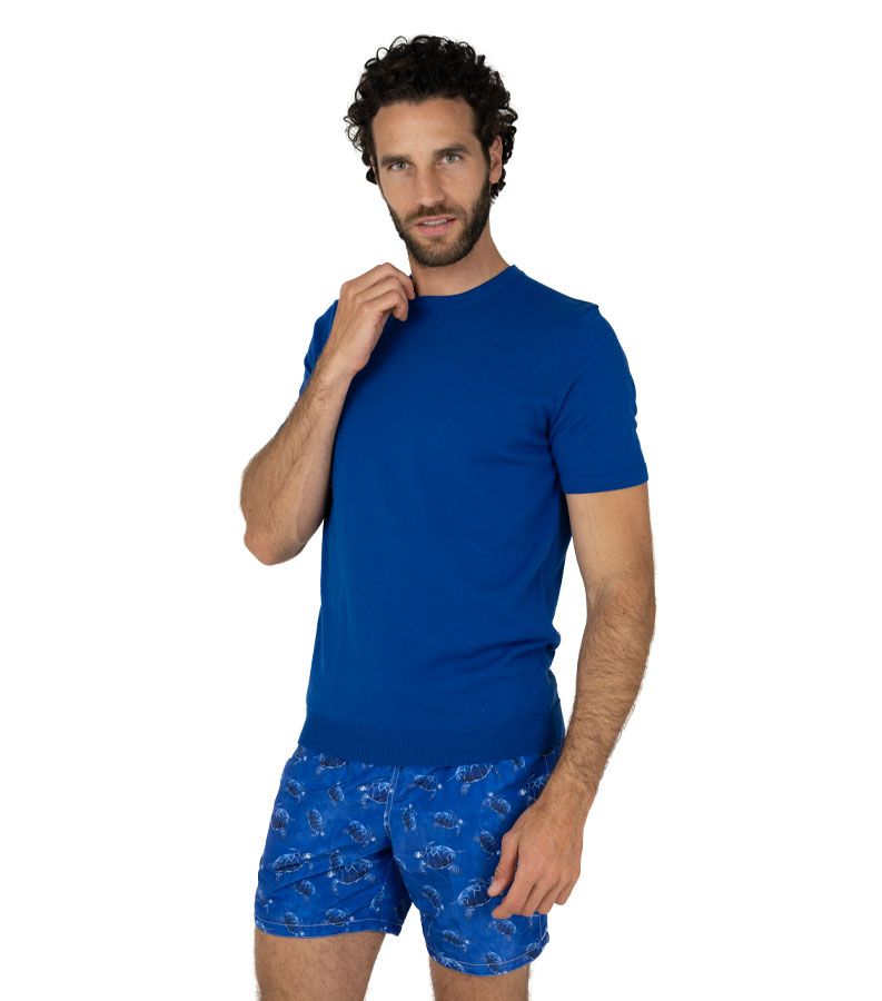 Zeybra T-SHIRT UOMO 100% COTONE CRÈPE INCHIOSTRO I Più Venduti