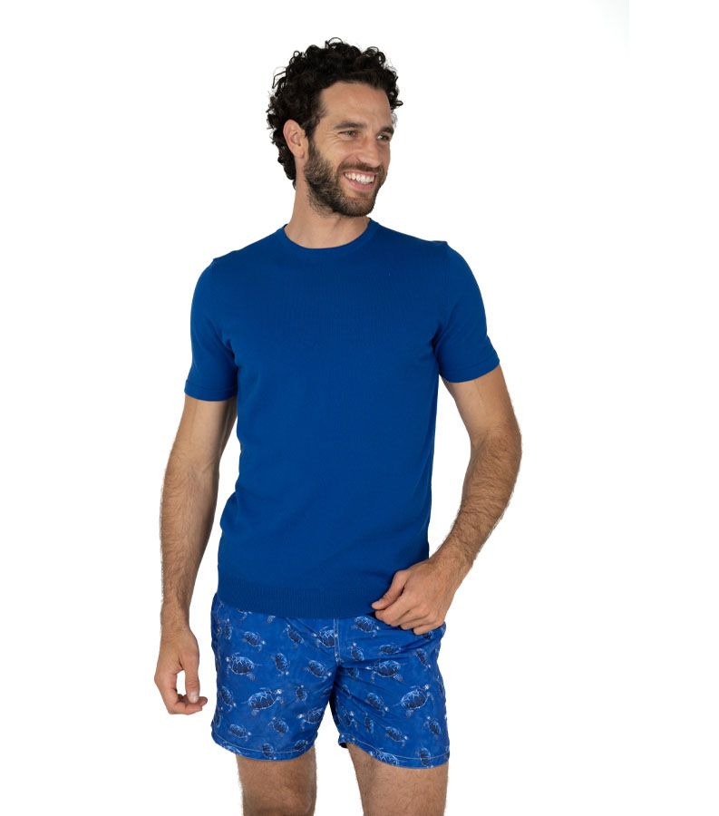 Zeybra T-SHIRT UOMO 100% COTONE CRÈPE INCHIOSTRO I Più Venduti