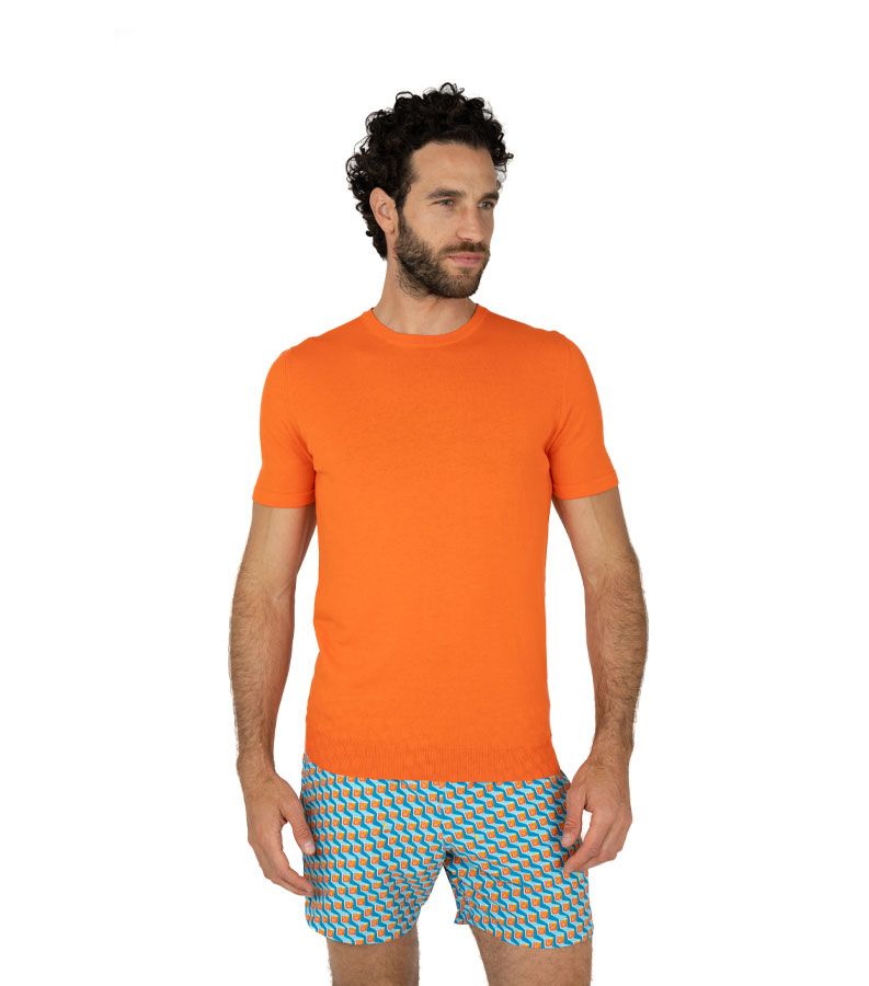 Zeybra T-SHIRT UOMO 100% COTONE CRÈPE MANGO Vendite Flash