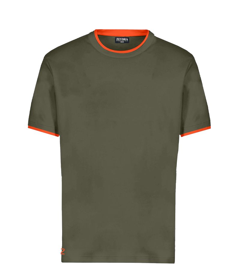Zeybra T-SHIRT DOPPIO COLLO 100% COTONE MILITY Sconto di tempo limitato