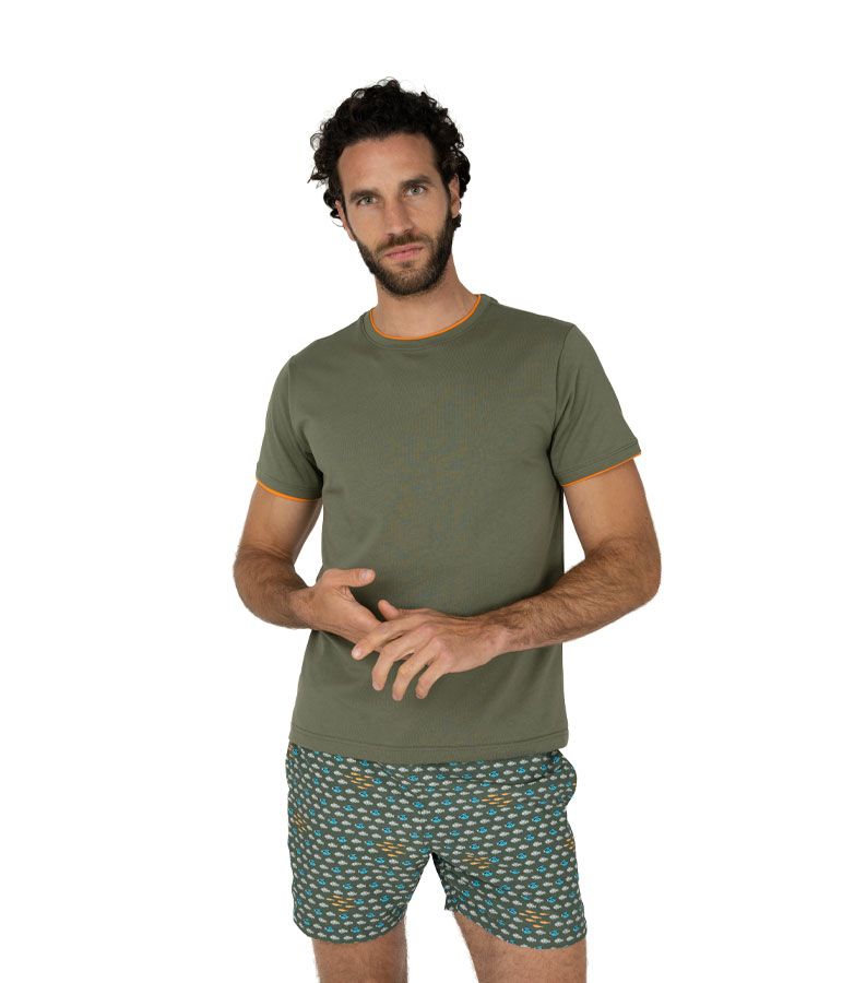 Zeybra T-SHIRT DOPPIO COLLO 100% COTONE MILITY Sconto di tempo limitato