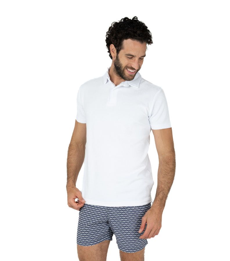 Zeybra POLO UOMO SPUGNA BIANCO Prezzo di fabbrica