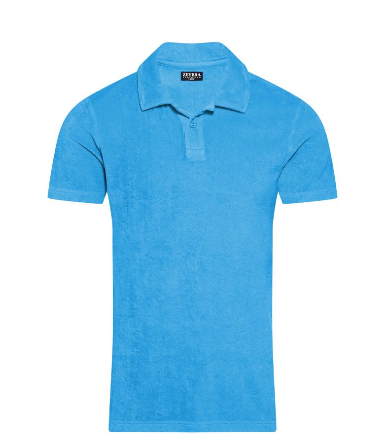 Zeybra POLO UOMO SPUGNA TURCHESE Flash Sale