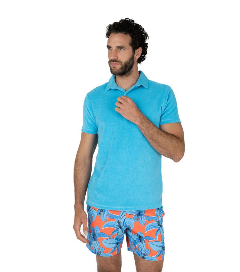 Zeybra POLO UOMO SPUGNA TURCHESE Flash Sale