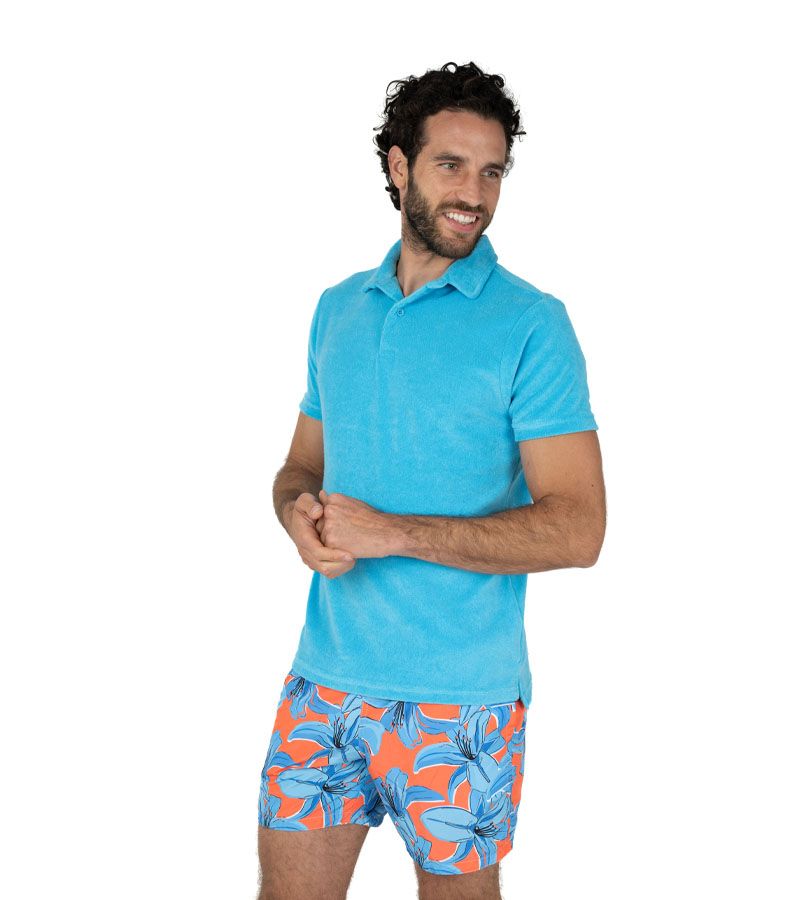 Zeybra POLO UOMO SPUGNA TURCHESE Flash Sale
