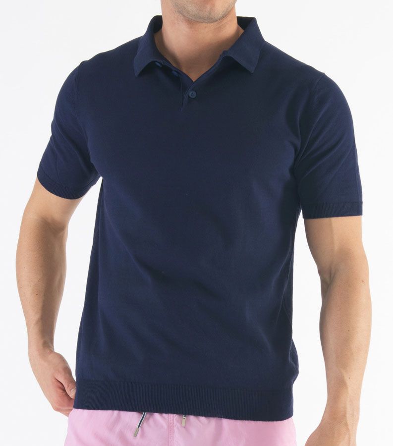 Zeybra POLO UOMO COTONE CREPE BLU Offerta esclusiva