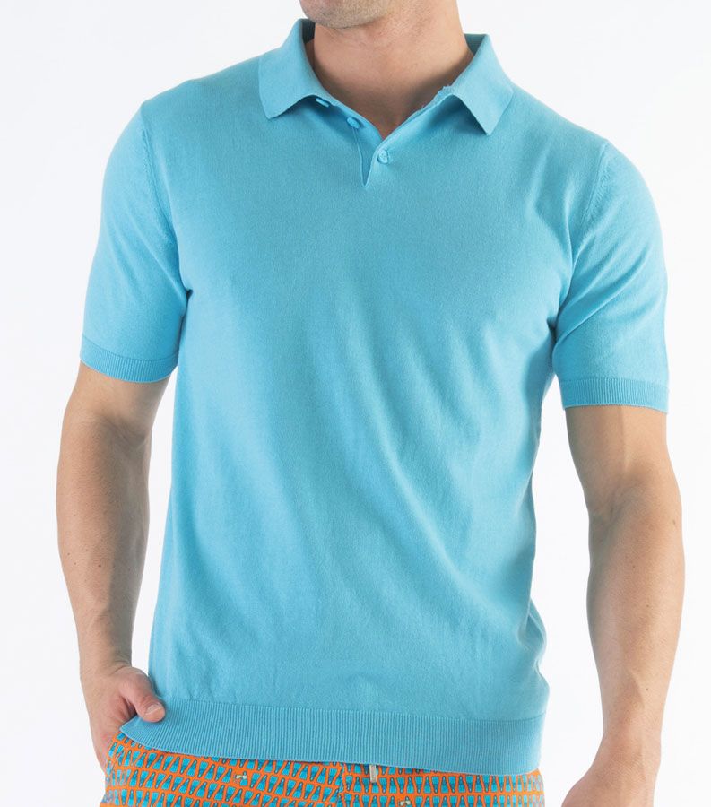 Zeybra POLO UOMO COTONE CREPE CIELO Vendite stagionali