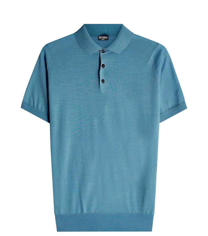 Zeybra POLO UOMO COTONE CREPE DENIM Black Friday
